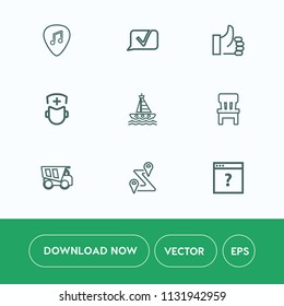 Modern, simple vector icon set on white background with good, internet, up, white, medicine, page, talk, medical, map, concert, sign, hand, tipper, success, web, comfortable, communication, home icons