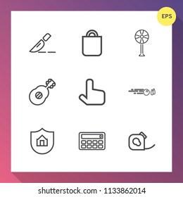 Modern, simple vector icon set on gradient background with surprise, surgery, treatment, electrical, pointer, sport, insulating, cooler, health, doctor, button, electric, hospital, music, guitar icons