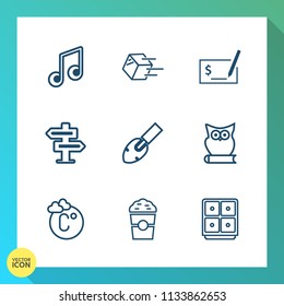 Modern, simple vector icon set on gradient background with business, temperature, bank, freight, transportation, scale, merchandise, room, dont, thermometer, finance, clef, construction, hanger icons