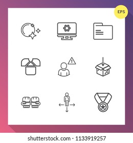 Modern, simple vector icon set on gradient background with sport, white, shirt, fashion, empty, award, travel, sky, win, star, road, folder, online, fight, setting, success, prize, alarm, glove icons