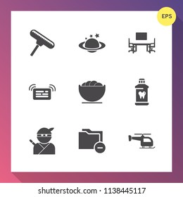 Modern, simple vector icon set on gradient background with space, global, file, white, sign, notebook, document, empty, blue, folder, care, desk, dish, tool, table, office, japan, computer, top icons