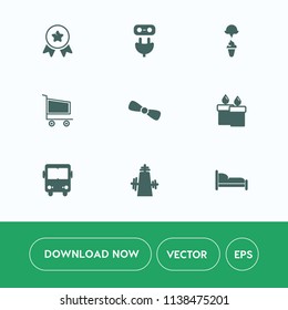 Modern, simple vector icon set on white background with candle, electric, milk, transportation, place, electricity, sign, decoration, home, award, furniture, connect, win, bedroom, cream, wax icons