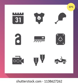 Modern  simple vector icon set gradient background and bird  sea  kid  cute  event  newborn  small  car  air  sport  fashion  clothes  underwater  date  flipper  boy  video  privacy  food icons