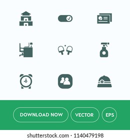 Modern, simple vector icon set on white background with hour, alarm, architecture, analysis, landmark, business, pagoda, space, report, sign, ball, top, clock, watch, tennis, graph, ancient,  icons