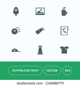 Modern, simple vector icon set on white background with coffee, holiday, antique, retro, easter, cup, art, fashion, pin, decoration, tradition, strategy, blank, new, hat, chess, science, piece icons