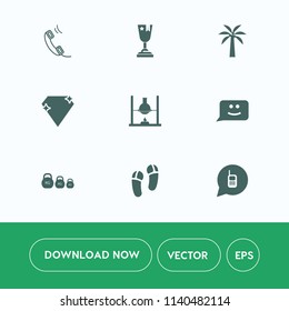 Modern, simple vector icon set on white background with experiment, place, competition, telephone, crystal, happy, jewel, diamond, , stone, call, laboratory, ribbon, research, first, smile, sign icons