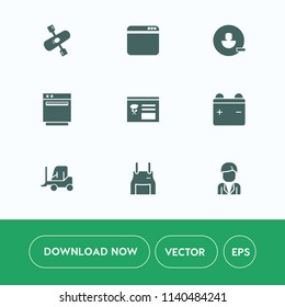 Modern, simple vector icon set on white background with man, browser, chef, lake, computer, profile, activity, cargo, gas, cook, uniform, river, avatar, website, web, water, remove, oven, kayak icons