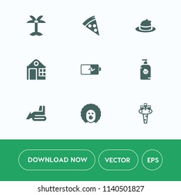 Modern, simple vector icon set on white background with liquid, style, natural, clothing, drink, plant, character, alcohol, power, tree, happy, fashion, holiday, clown, soap, house, lunch, leaf icons