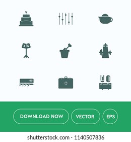 Modern, simple vector icon set on white background with air, bakery, sugar, sandbox, graphic, emergency, tea, sign, teapot, dessert, pie, pastry, dinner, play, hot, sand, kitchen, health, toy icons
