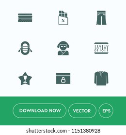 Modern, simple vector icon set on white background with dark, burger, geisha, place, ship, cheeseburger, clothing, winner, concept, woman, white, bar, sailboat, sweet, meal, internet, japan, web icons