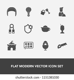 Modern, simple vector icon set with internet, tower, parachute, equipment, hot, worker, alcohol, saw, castle, sky, chinese, spring, bar, builder, construction, decoration, person, extreme, food icons