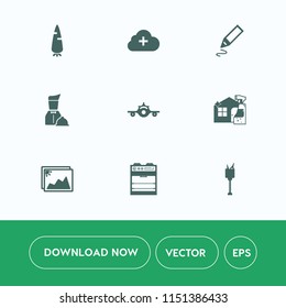 Modern, simple vector icon set on white background with kitchen, frame, equipment, school, drink, technology, waiter, picture, internet, photo, pen, image, office, departure, vegetarian, wine icons