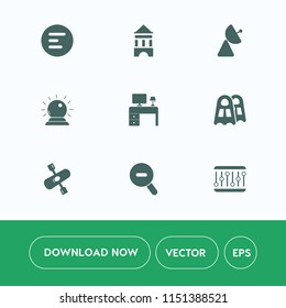 Modern, simple vector icon set on white background with sport, tower, fantasy, mobile, computer, app, activity, communication, river, interface, sorcery, antenna, sign, top, menu, navigation icons