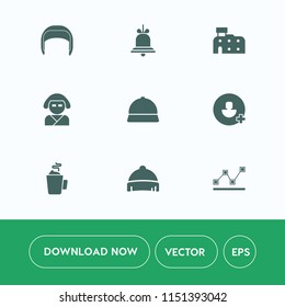 Modern, simple vector icon set on white background with architecture, japanese, beautiful, helmet, hat, house, chart, account, female, belt, stats, bank, worker, clothing, construction, asian icons