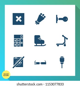 Modern, simple vector icon set on gradient background with smart, wash, dont, technology, light, lamp, flower, door, lock, cold, city, business, element, street, beautiful, bunch, concept, safe icons