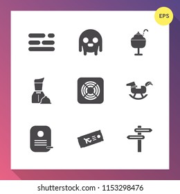 Modern, simple vector icon set on gradient background with air, baby, strawberry, web, chart, ticket, plane, alien, fan, table, template, ice, horse, humanoid, character, food, summer, identity icons