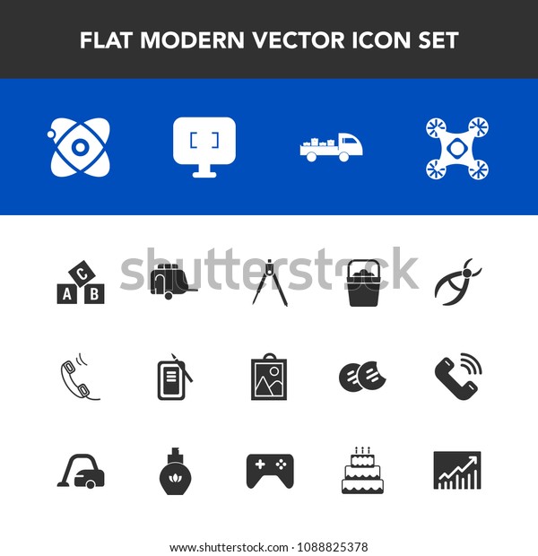 Modern, simple vector icon set with cosmos,\
monitor, technology, drill, suzuri, abc, instrument, truck,\
engineering, clinic, dentist, handle, communication, vehicle,\
picture, equipment, object\
icons