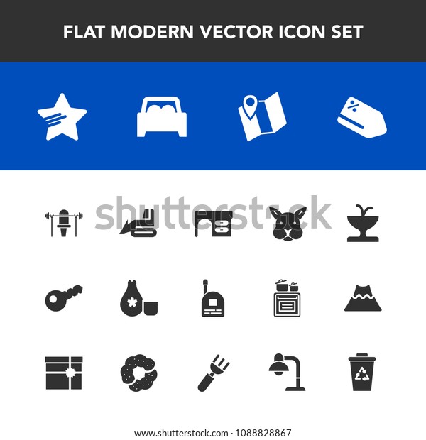 Modern, simple vector icon set with price, office,
map, food, young, industry, car, architecture, art, star, weight,
cuisine, location, road, animal, fun, table, fountain, cute, sake,
bunny, boy icons