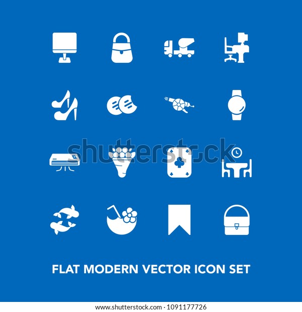 Modern Simple Vector Icon Set On Signs Symbols Stock Image