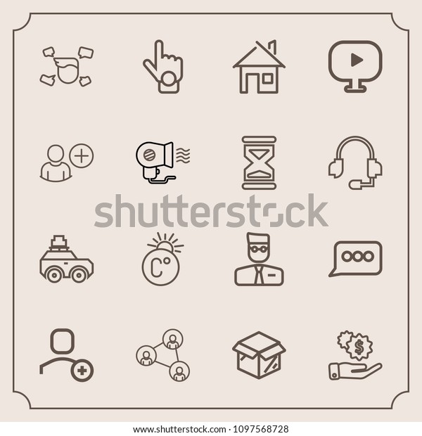 Modern, simple vector icon set with man, home,\
money, sign, dollar, luggage, architecture, unpacking, technology,\
display, delete, communication, boy, scale, gesture, white, male,\
cardboard, bag icons