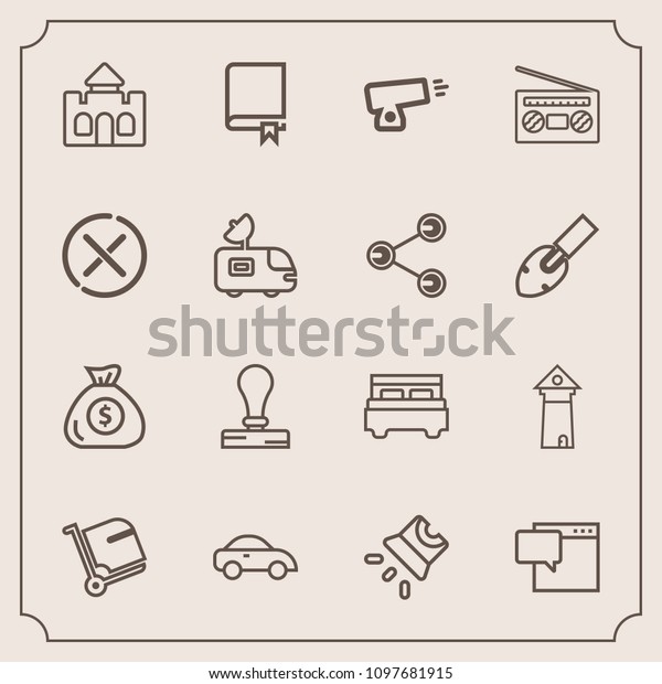 Modern, simple vector icon set with war, building,\
weapon, landmark, finance, projector, car, bubble, airport,\
vehicle, financial, business, architecture, luggage, chat,\
projection, transport\
icons