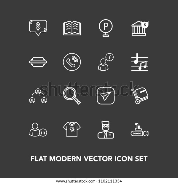 Modern, simple vector icon set on dark background\
with business, frame, boat, account, profile, user, people, online,\
literature, hierarchy, structure, square, luggage, company,\
internet, marine icons