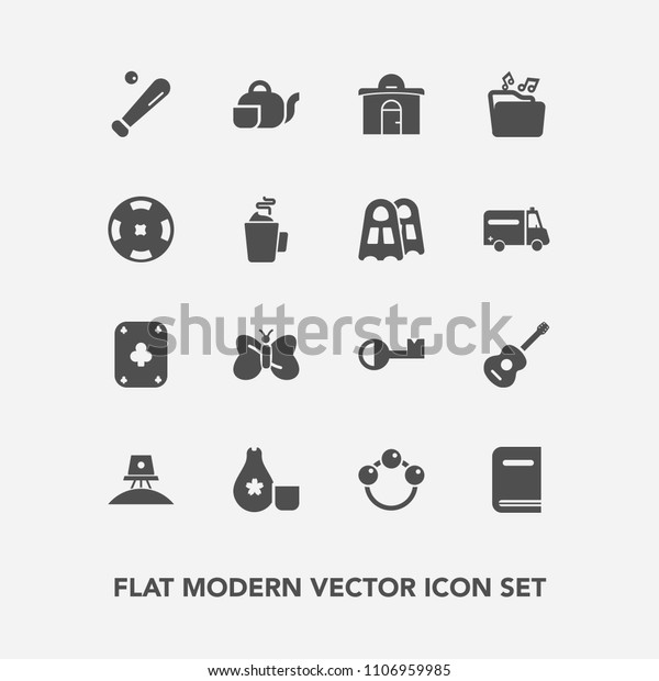 Modern Simple Vector Icon Set Butterfly Stock Vector Royalty Free