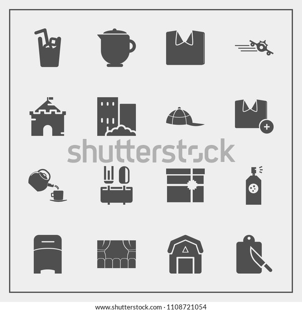 Modern Simple Vector Icon Set Medieval Stock Vector Royalty Free