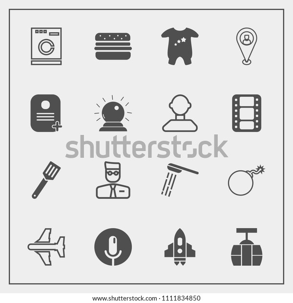 Modern, simple vector icon set with web, user,
cable, car, record, space, profile, machine, craft, washer,
appliance, voice, laundry, pan, travel, nuclear, weapon, train,
clothes, account, bath
icons