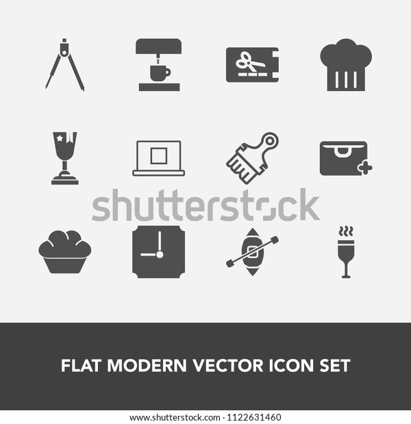 Modern, simple vector icon set with drink, profile,\
instrument, wine, food, web, coffee, machine, red, travel, alcohol,\
sign, dessert, brush, ship, paintbrush, coupon, place, clock, sale,\
paint icons