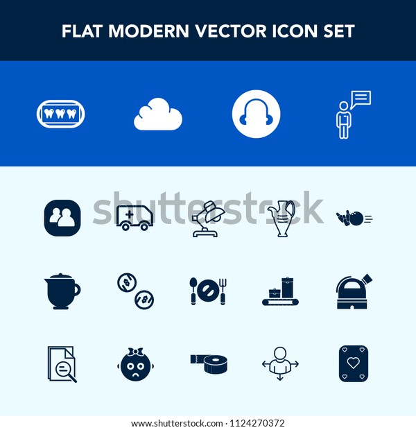 Modern, simple vector icon set with fun, vase,\
currency, finance, chat, table, sport, car, dental, jug, plate,\
ball, spoon, medical, decoration, pottery, fork, healthy, hot,\
team, communication\
icons