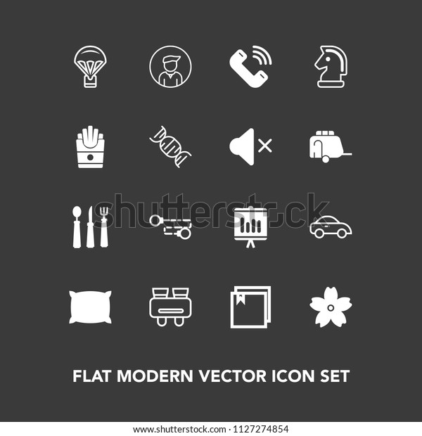 Modern, simple vector icon set on dark background
with business, sign, knife, call, white, blossom, transport,
pillow, boy, man, search, soft, chain, document, strategy, button,
male, vision icons