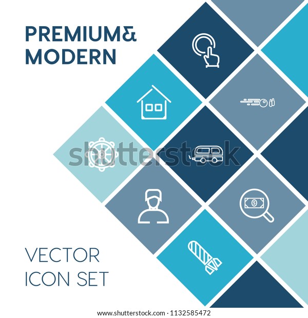 Modern Simple Vector Icon Set On Stock Vector Royalty Free
