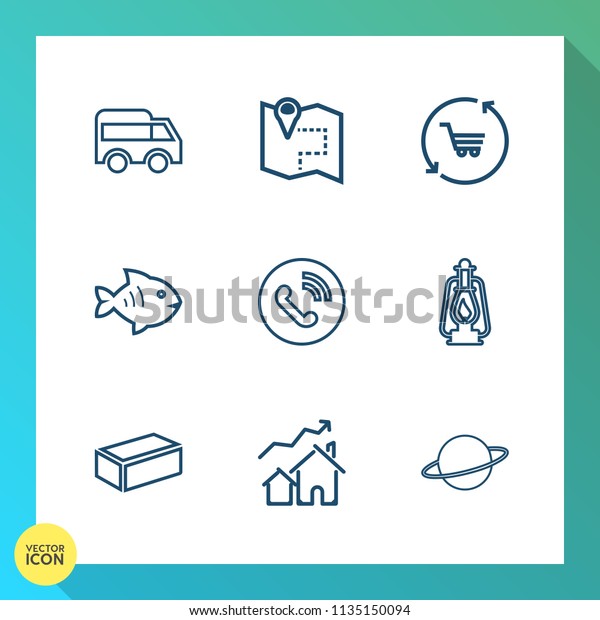 Modern, simple vector icon set on gradient\
background with left, white, orbit, ring, bus, lantern, trolley,\
move, real, location, food, car, vintage, brick, sea, construction,\
property, traffic\
icons