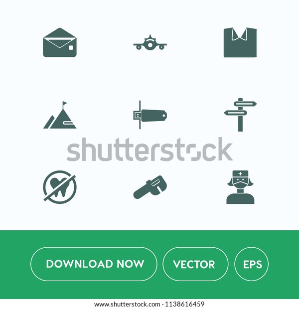 Modern Simple Vector Icon Set On Stock Vector Royalty Free