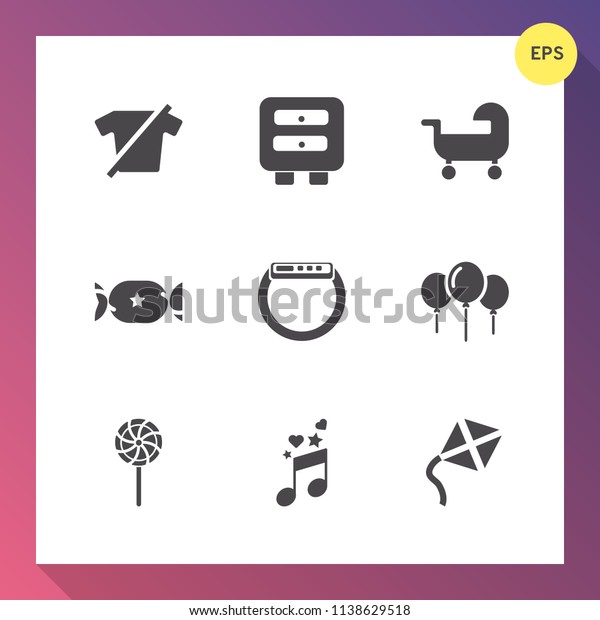 Modern Simple Vector Icon Set On Stock Vector Royalty Free