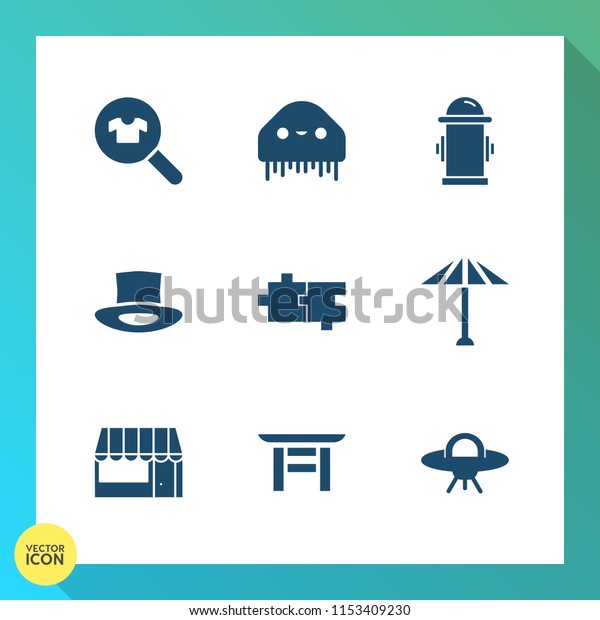 Modern Simple Vector Icon Set On Stock Vector Royalty Free