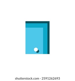 modern and simple vector logo of swimming pool