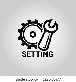 Modern simple vector sign of Engineering icon for graphic and web design. 
Trendy symbol for web design.