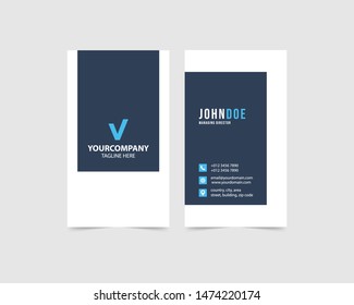 modern , simple , vertical business card template collection