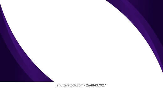 Gráfico de vetor de curva violeta simples moderno