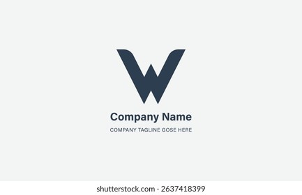 Modern Simple w logo design inspiration
