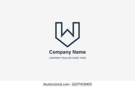 Modern Simple w logo design inspiration