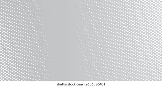 Moderne einfache Tapete abstrakte Punkte weißen grauen Welle Licht Technologie Textur Hintergrund.