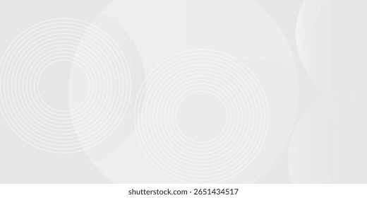 Modern simple white geometric abstract background overlap layer on bright space with lines effect decoration. Modern graphic design 