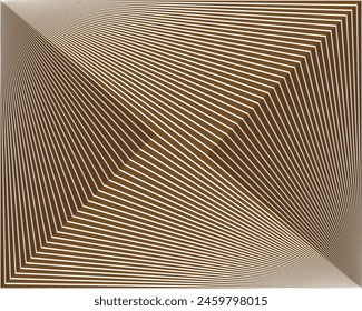 Modern Simplicity: 3D White and Brown Stripes Background