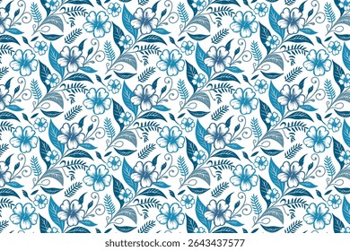 modern simplicity inspired line art floral drawing with continuous botanical flow for textile design bedsheet cover and stylish wrap paper

