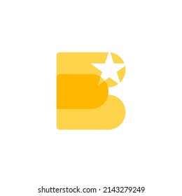 Logo estrella de simplicidad moderna con letra e. Plantilla de diseño de logotipo de concepto de estrella con letra E. ilustración vectorial eps10