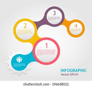 Modern Simply infographic step by step template ,Vector illustration. can be used for workflow layout, diagram, number options, step up options, web template, infographics