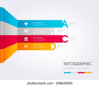 Modern Simply infographic template ,Vector illustration. can be used for workflow layout, diagram, social media plan , business plan, web template, infographics